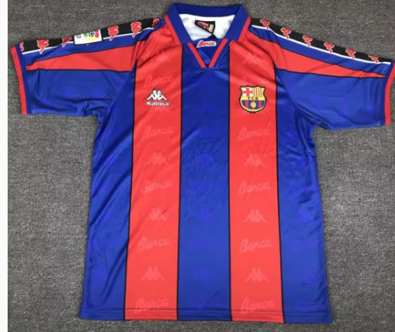 Retro Barcelona Away 96-97 Football / Soccer Shirt Jersey 