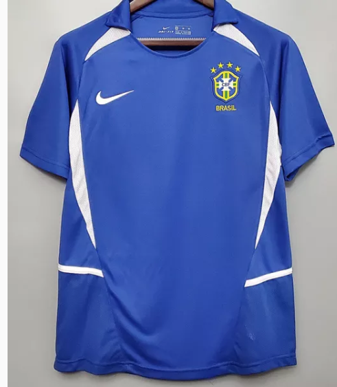 Maillot Domicile Brésil 2002 Nike – Neuf Avec étiquettes (tailles S, M, L, XL, XXL)